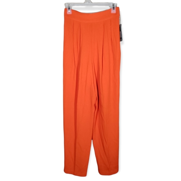 Pants - VTG NWT MAREN bright neon orange high waisted trouser pants